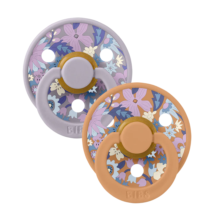 BIBS x Liberty - Colour June Blossom Latex Size 2 Blush Mix Round Nipple (2-pack)