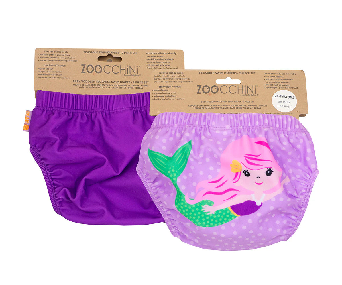 Zoocchini - Reusable Swim Diaper Set (2 pcs) - 6M-12