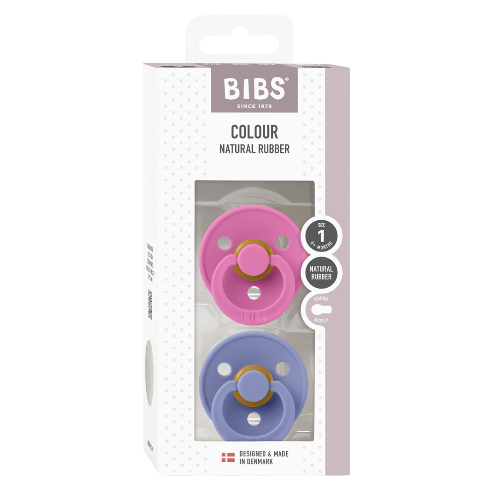 BIBS - Colour Latex S2 Bubblegum/Peri (2-pack)