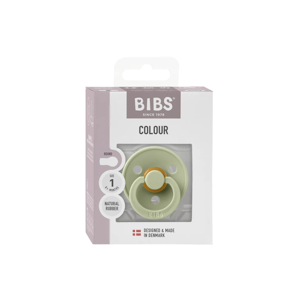 BIBS - Pacifier Colour Latex Size 2 Round Nipple (1-pack)