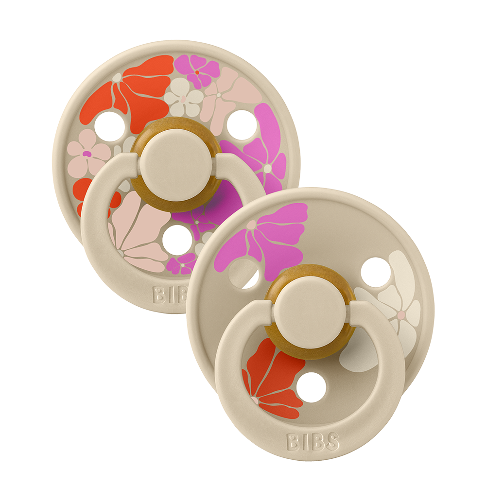 BIBS - Studio Colour Morning Bloom Latex Size 1 (2-pack)