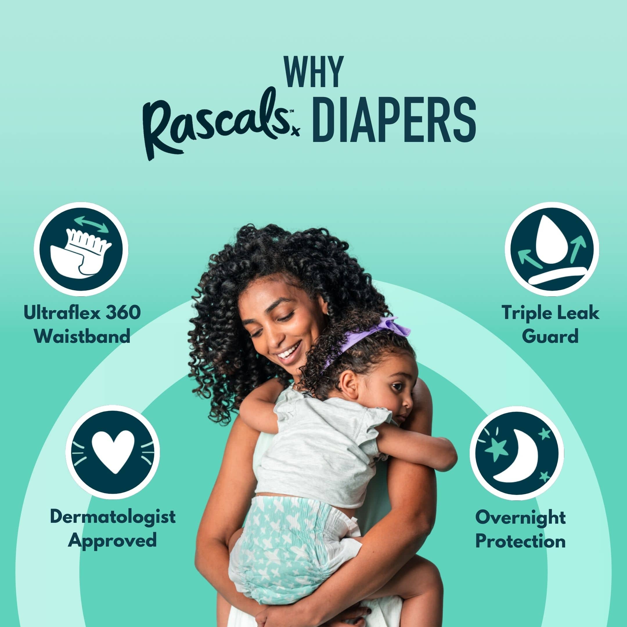 Rascals - Premium Baby Diapers (Jumbo Box)