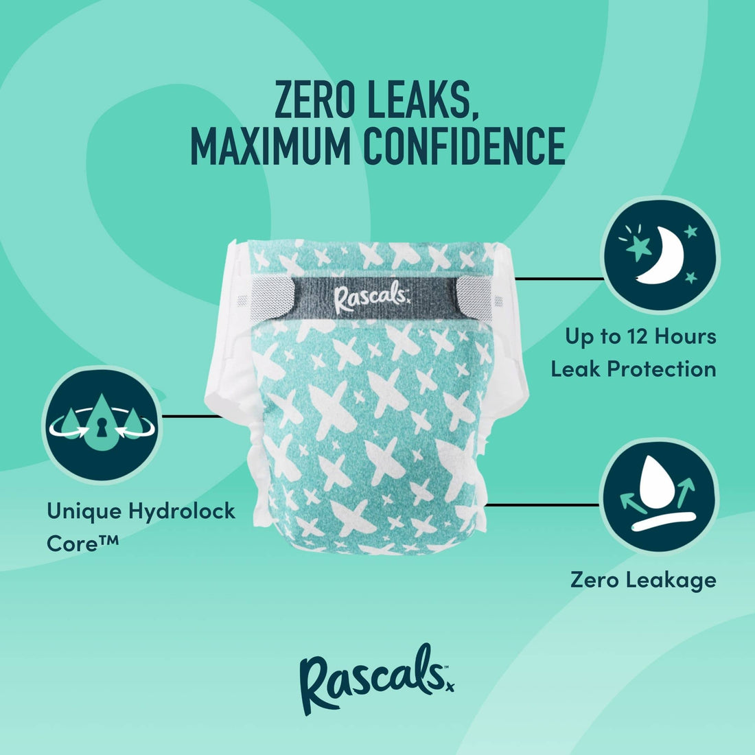 Rascals - Premium Baby Diapers (Jumbo Box)