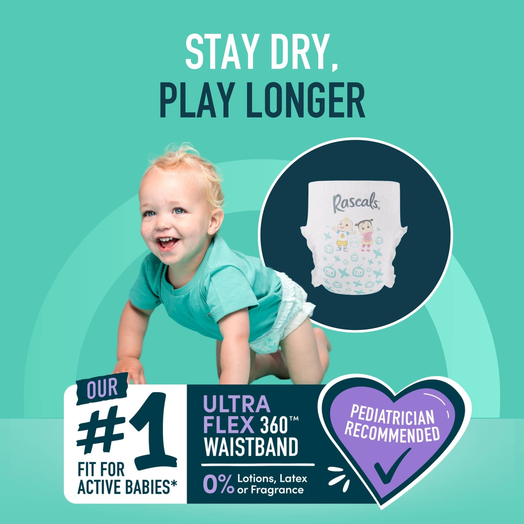 Rascals - Training Diaper Pants (Cocomelon Edition)