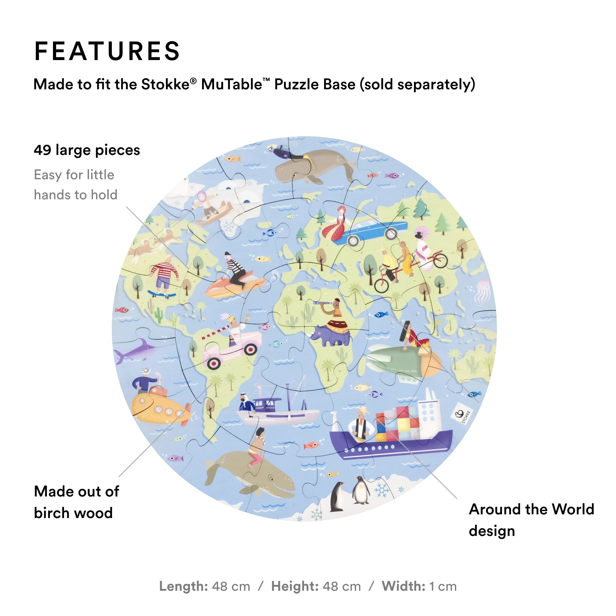 Stokke - MuTable Puzzle (V2) - Around The World