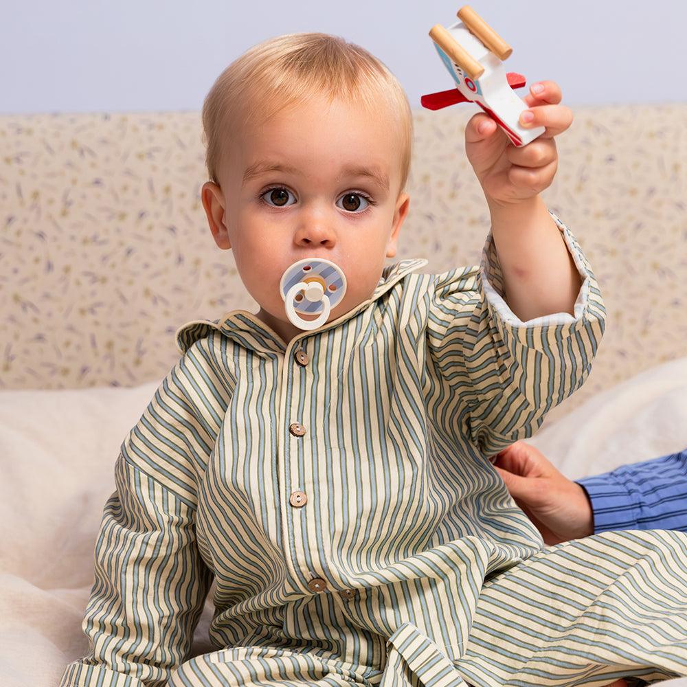 BIBS - Round Pacifier Studio Colour 2 Pack Block Latex Size 1