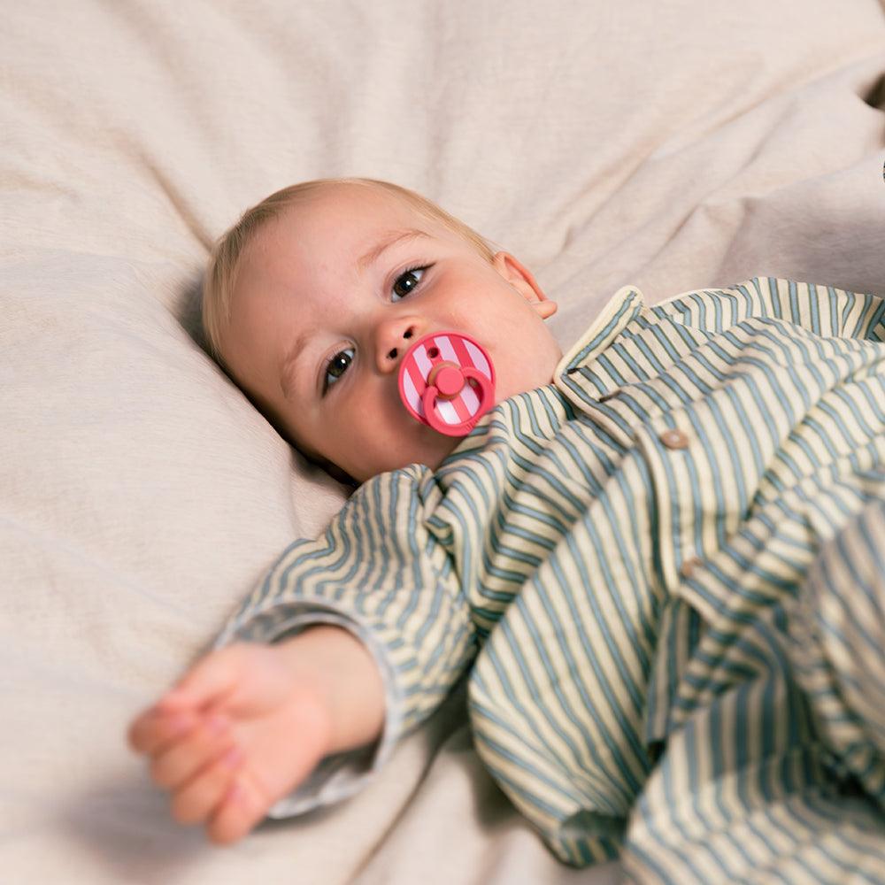 BIBS - Round Pacifier Studio Colour 2 Pack Block Latex Size 2