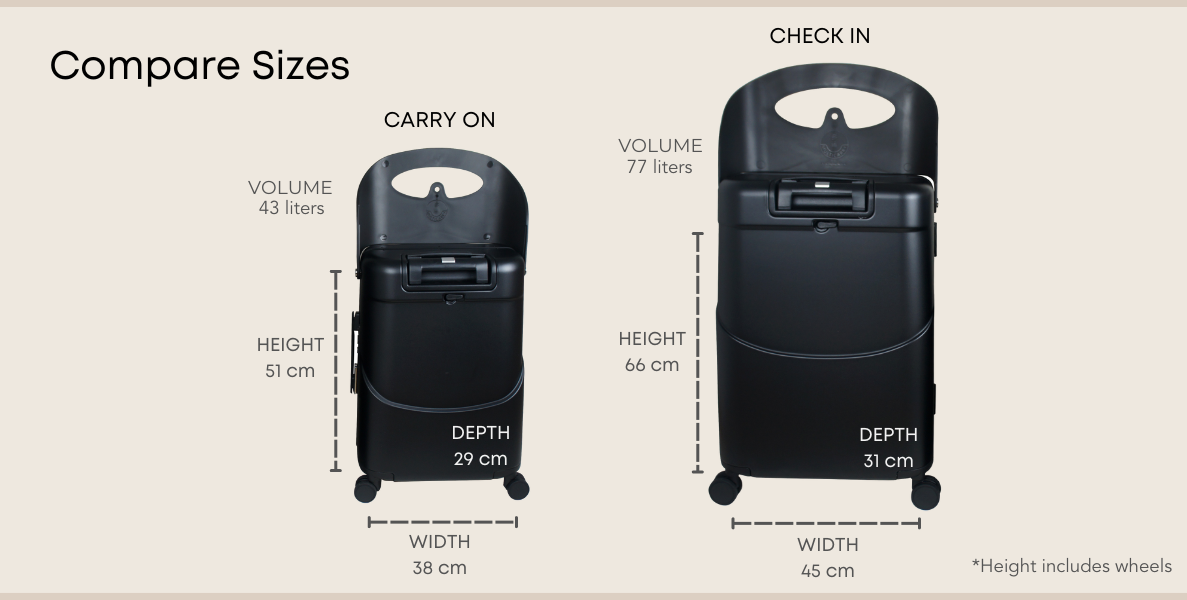 MiaMily - Carry-On Luggage (18 inch)