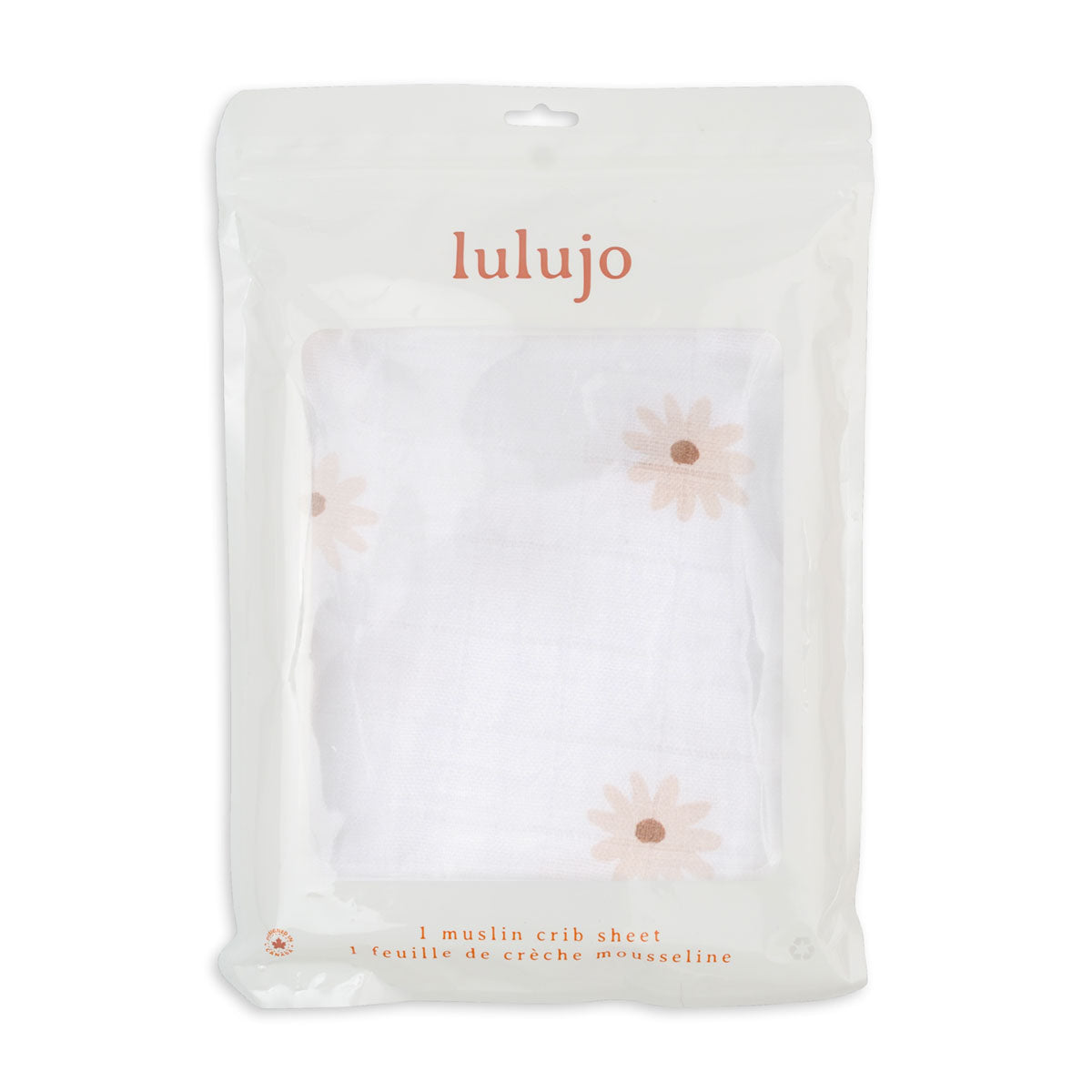 Lulujo Muslin Crib Sheet (135cm x 70cm)