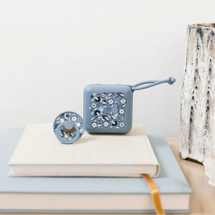 BIBS x Liberty - Pacifier box Bobo Petrol