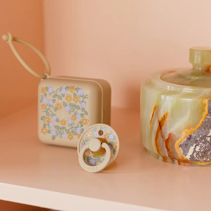 BIBS x Liberty - Pacifier box Strawberries and Cream Vanilla