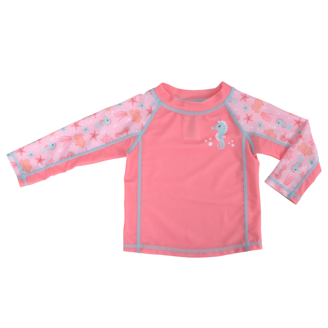 Zoocchini - Baby Rash Guard Long Sleeved Swim Top - (3-6M)