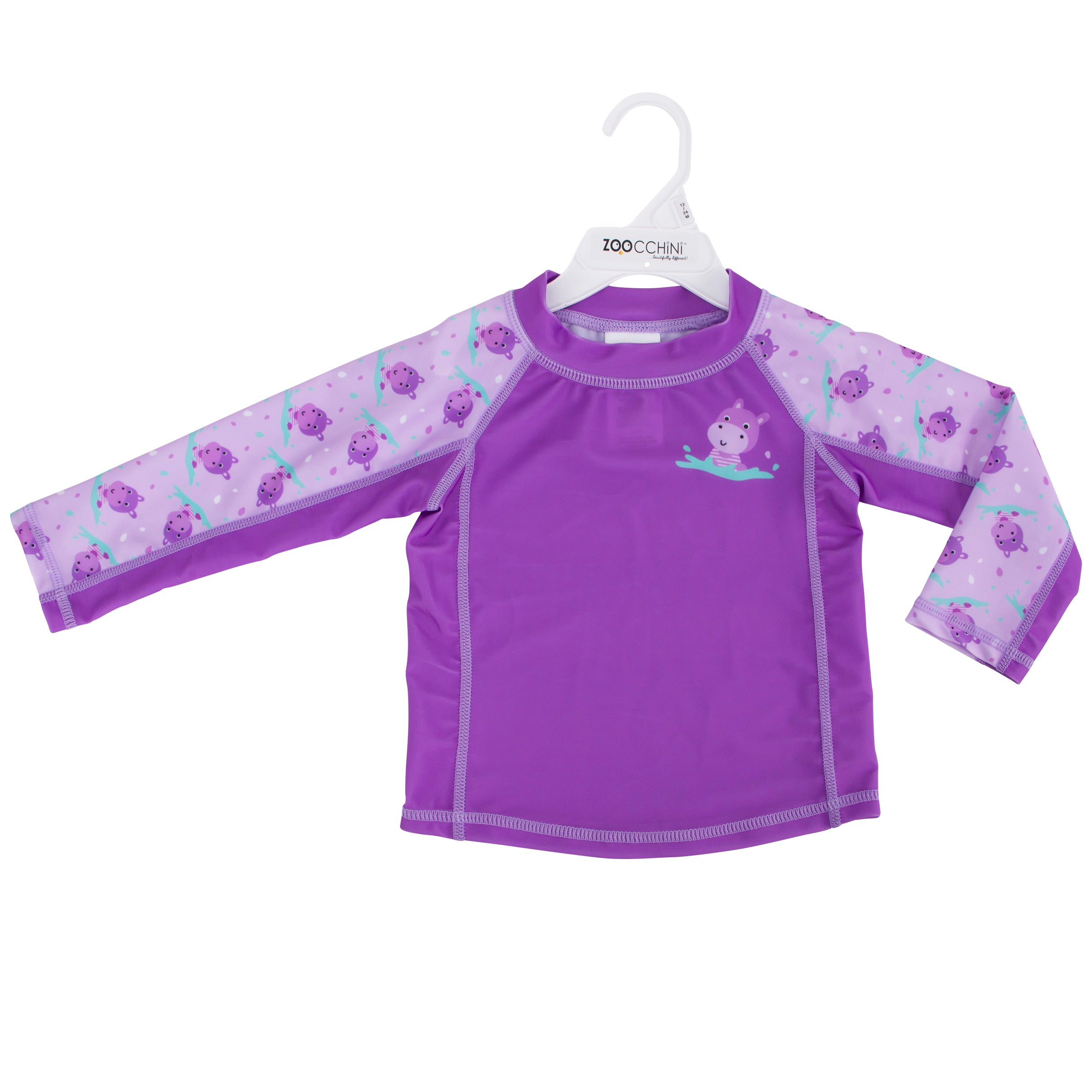 Zoocchini - Baby Rash Guard Long Sleeved Swim Top - (3-6M)