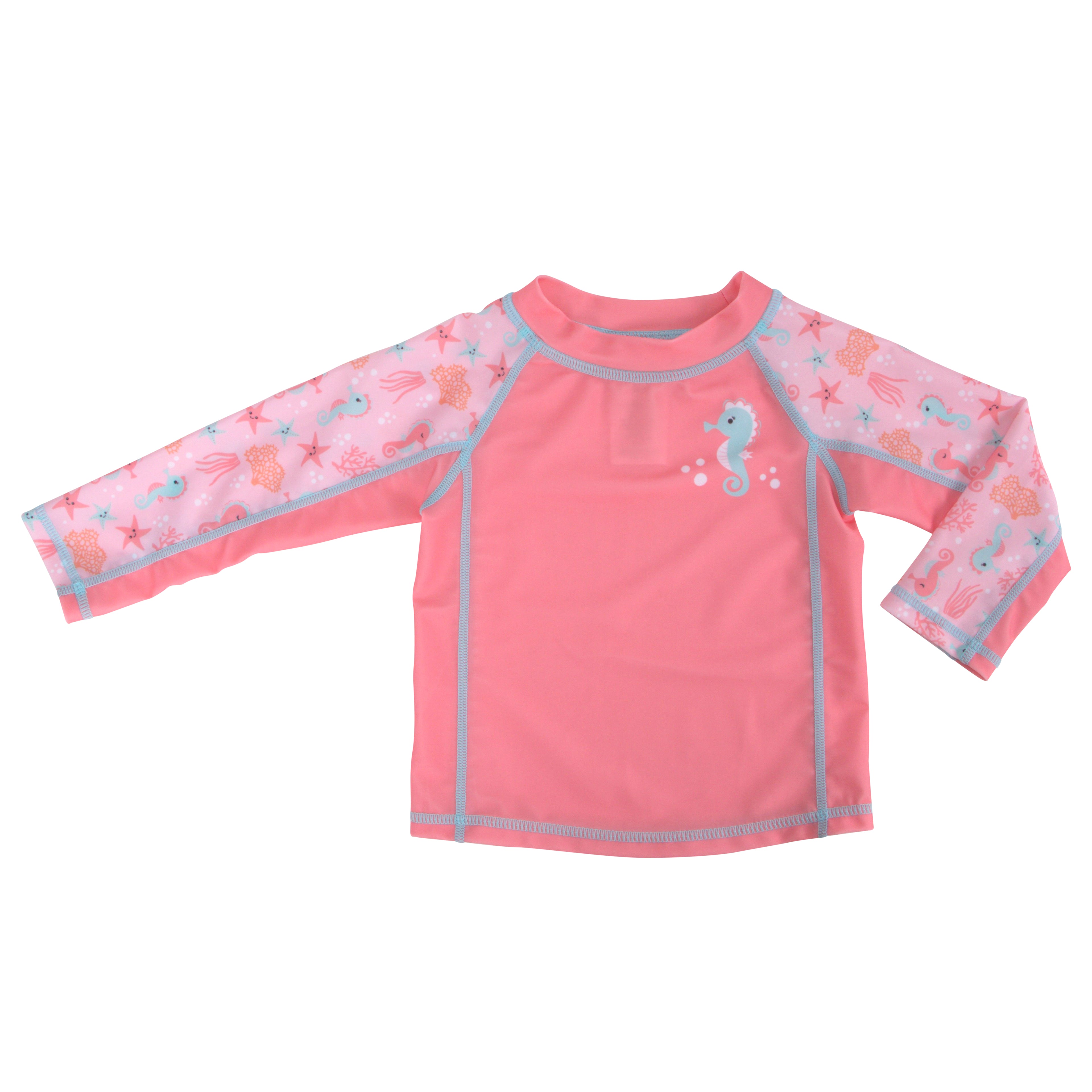 Zoocchini - Baby Swim Set – Rash Guard Top, Swim Diaper & Sun Hat - (12-24M)