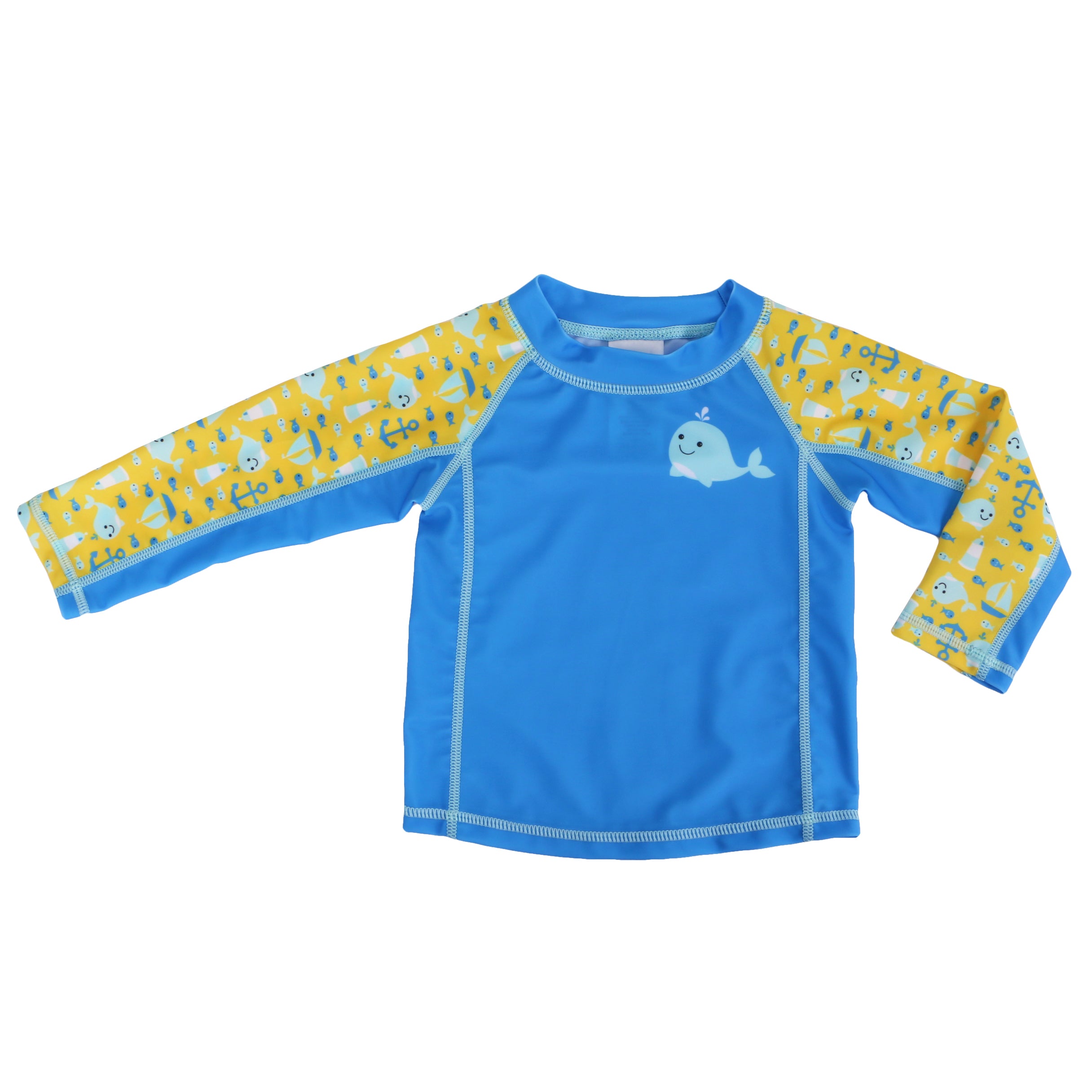 Zoocchini - Baby Swim Set – Rash Guard Top, Swim Diaper & Sun Hat - (12-24M)