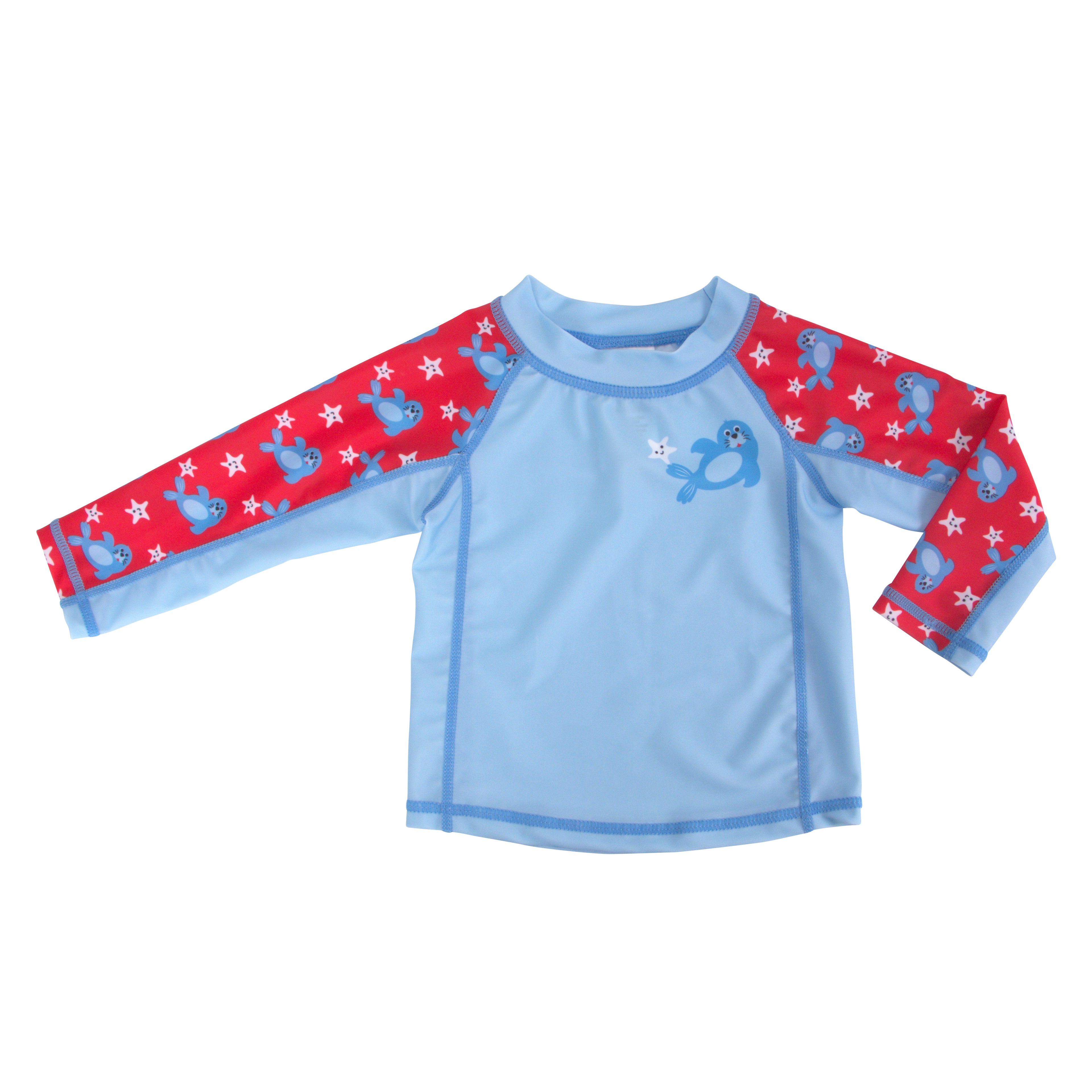 Zoocchini - Baby Swim Set – Rash Guard Top, Swim Diaper & Sun Hat - (12-24M)