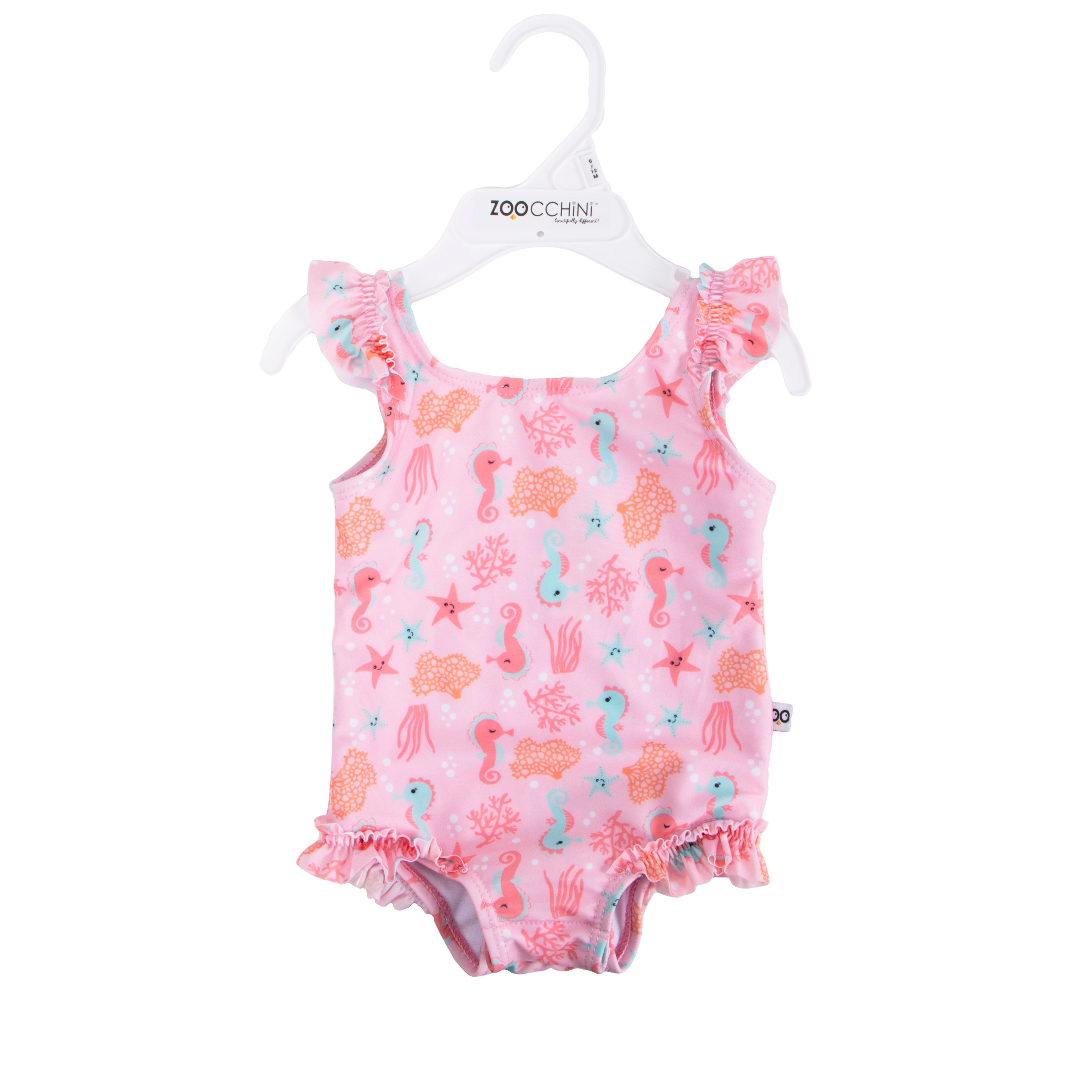 Zoocchini - Baby Swimsuit and Hat Set - (6-12M)