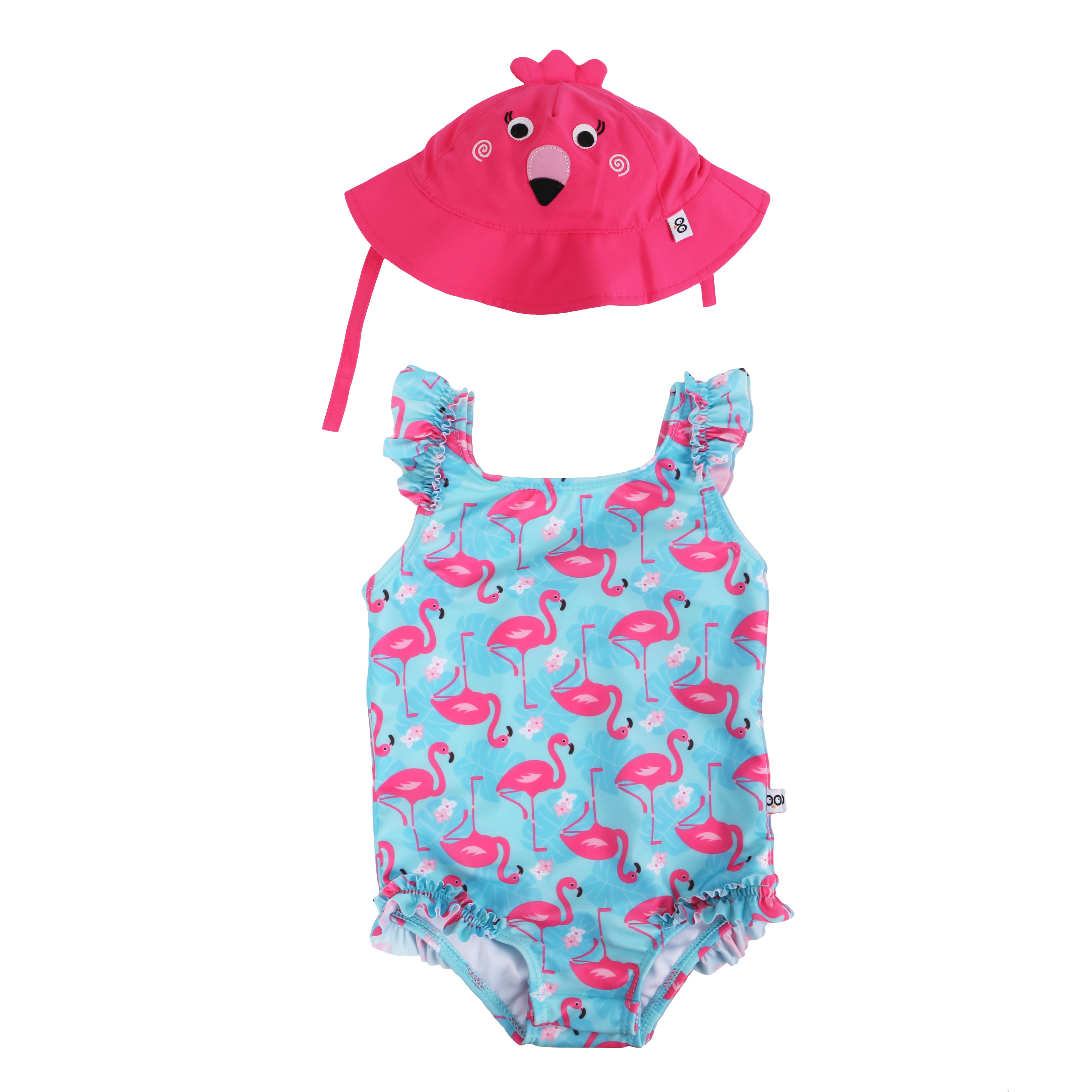 Zoocchini - Baby Swimsuit and Hat Set - (6-12M)