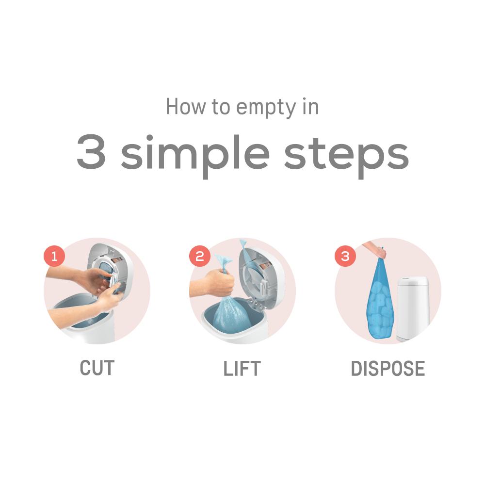 Angelcare - Dress Up Bin Octagonal + 4 Refills (Bundle)