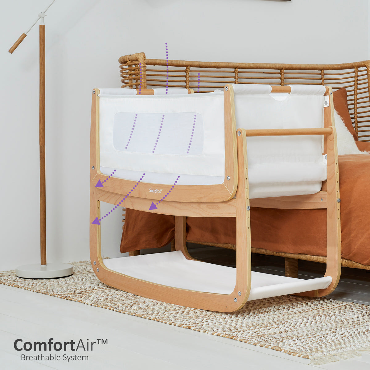 SnuzPod4 Bedside Crib