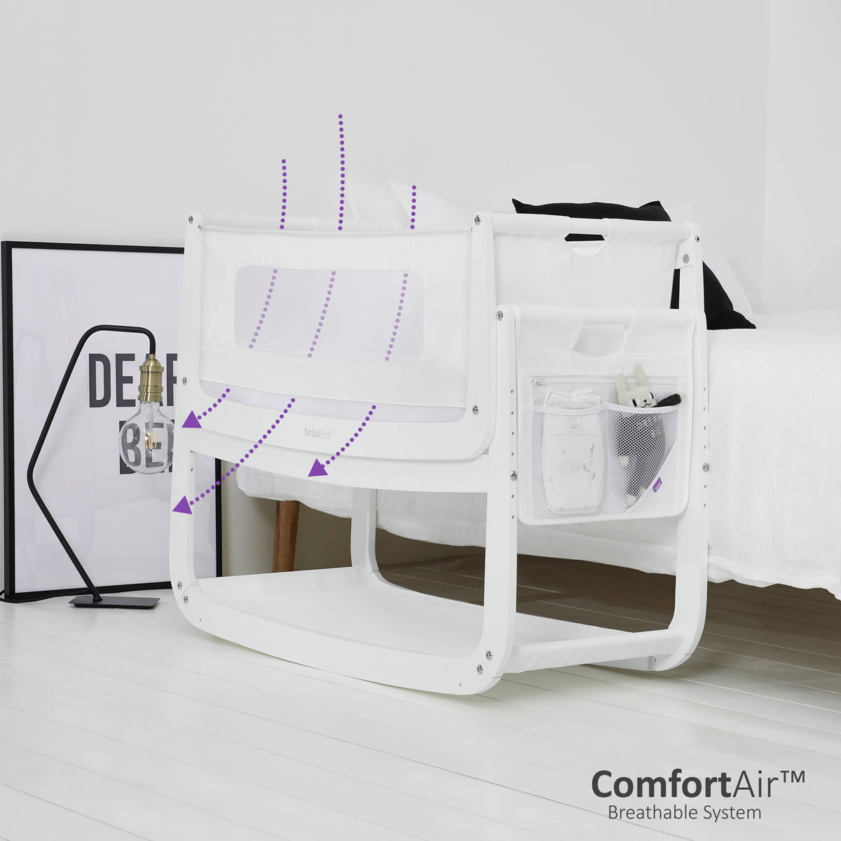 SnuzPod4 Bedside Crib