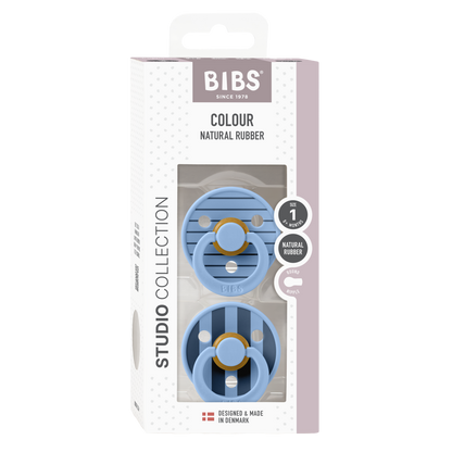 BIBS - Studio Colour Pin Latex Size 1 (2-pack)