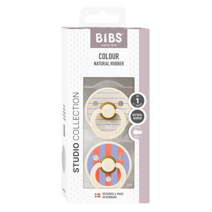BIBS - Studio Colour Pin Latex Size 1 (2-pack)