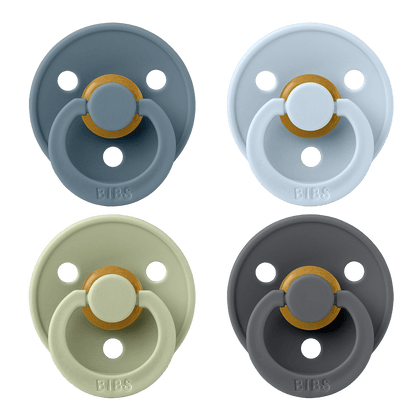 BIBS - Round Pacifier Colour 4 Pack Latex Size 2