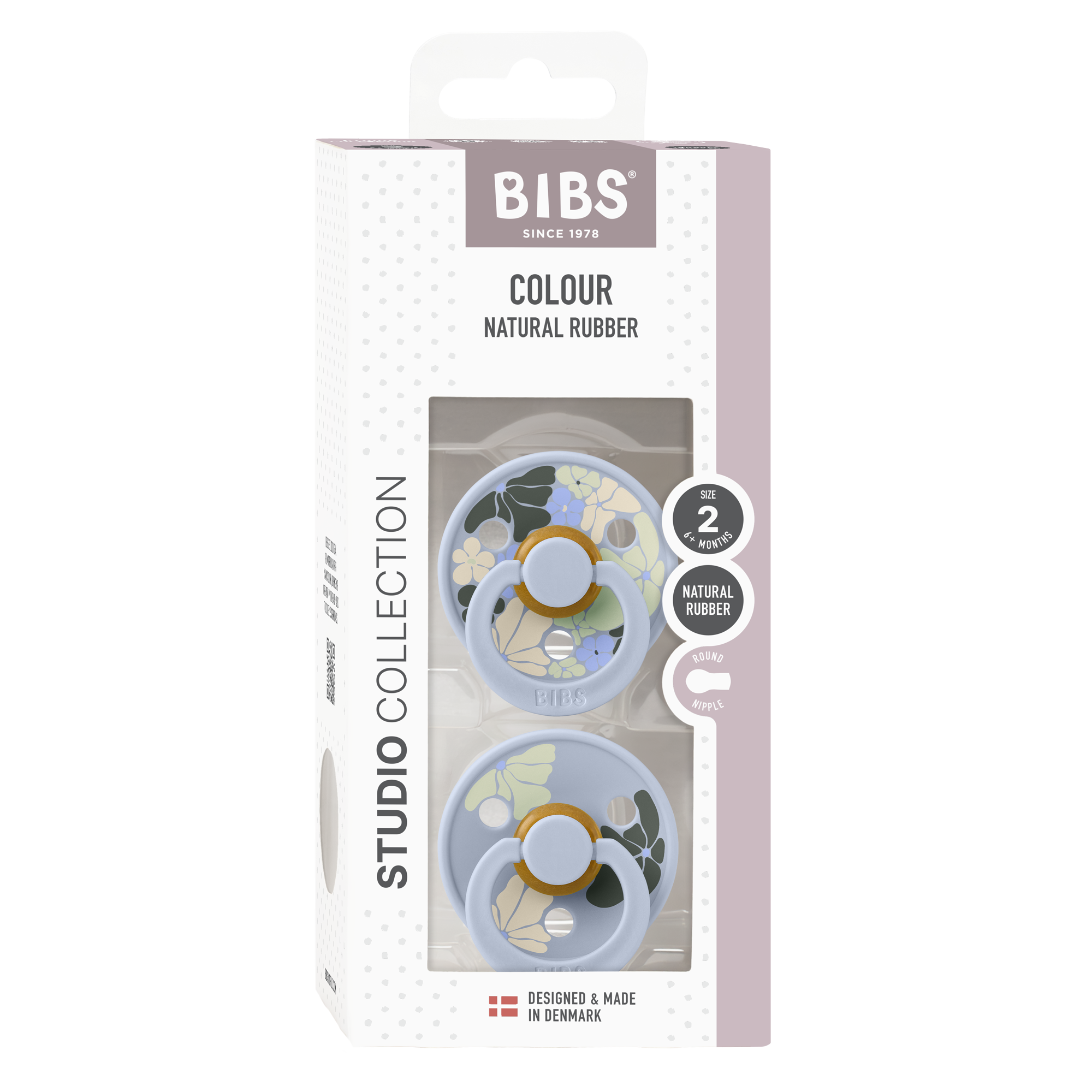 BIBS - Studio Colour Morning Bloom Latex Size 2 (2-pack)