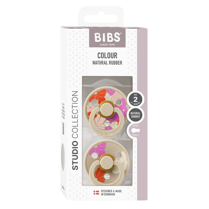 BIBS - Studio Colour Morning Bloom Latex Size 2 (2-pack)