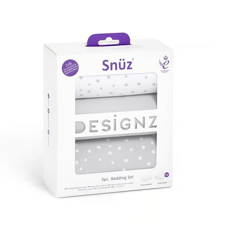 Snuz 3 Piece Crib Bedding Set