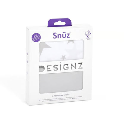 Snuz 2 Pack Crib Fitted Sheets