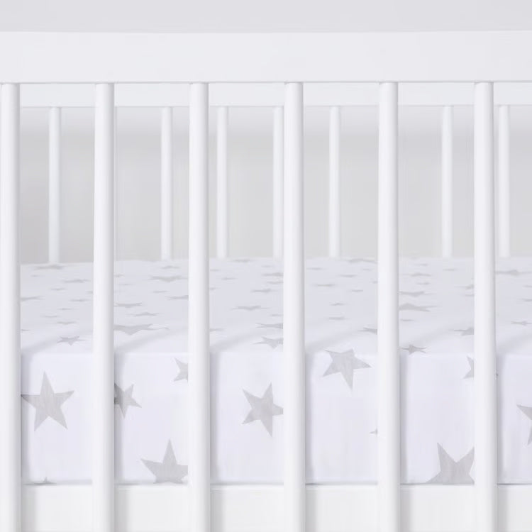 Snuz Cotbed Sheets Stars - Pack of 2