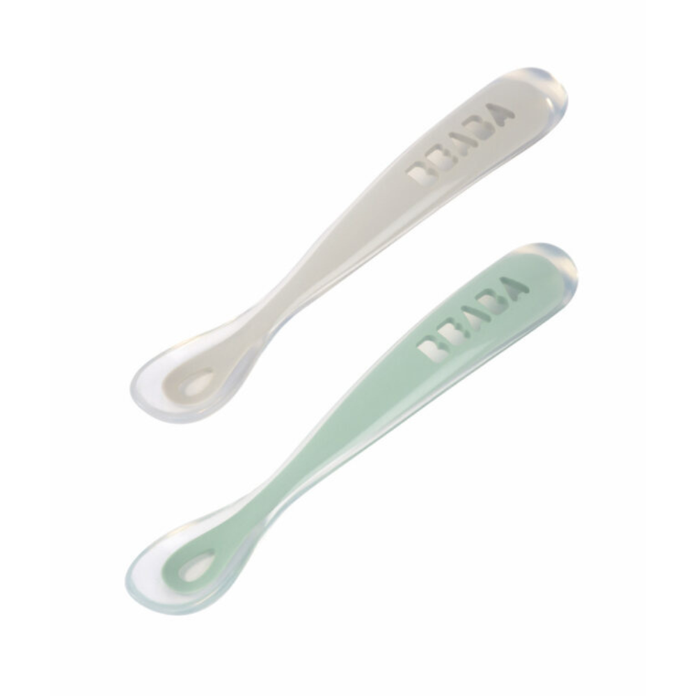 Beaba Silicone Spoon 1st Age Set Of 2 + Box