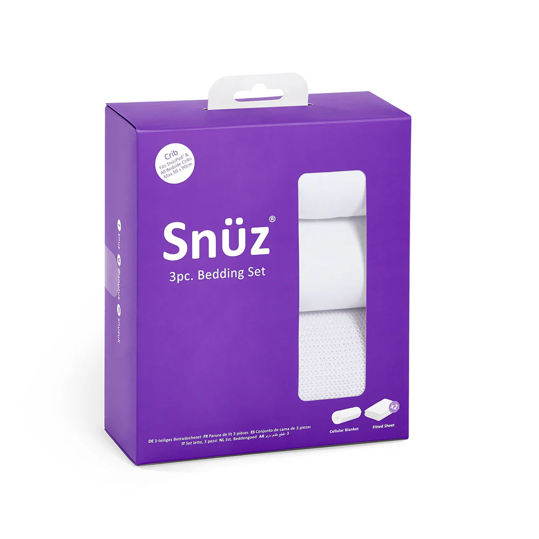 Snuz - Bedding Set Crib White - Pack of 3