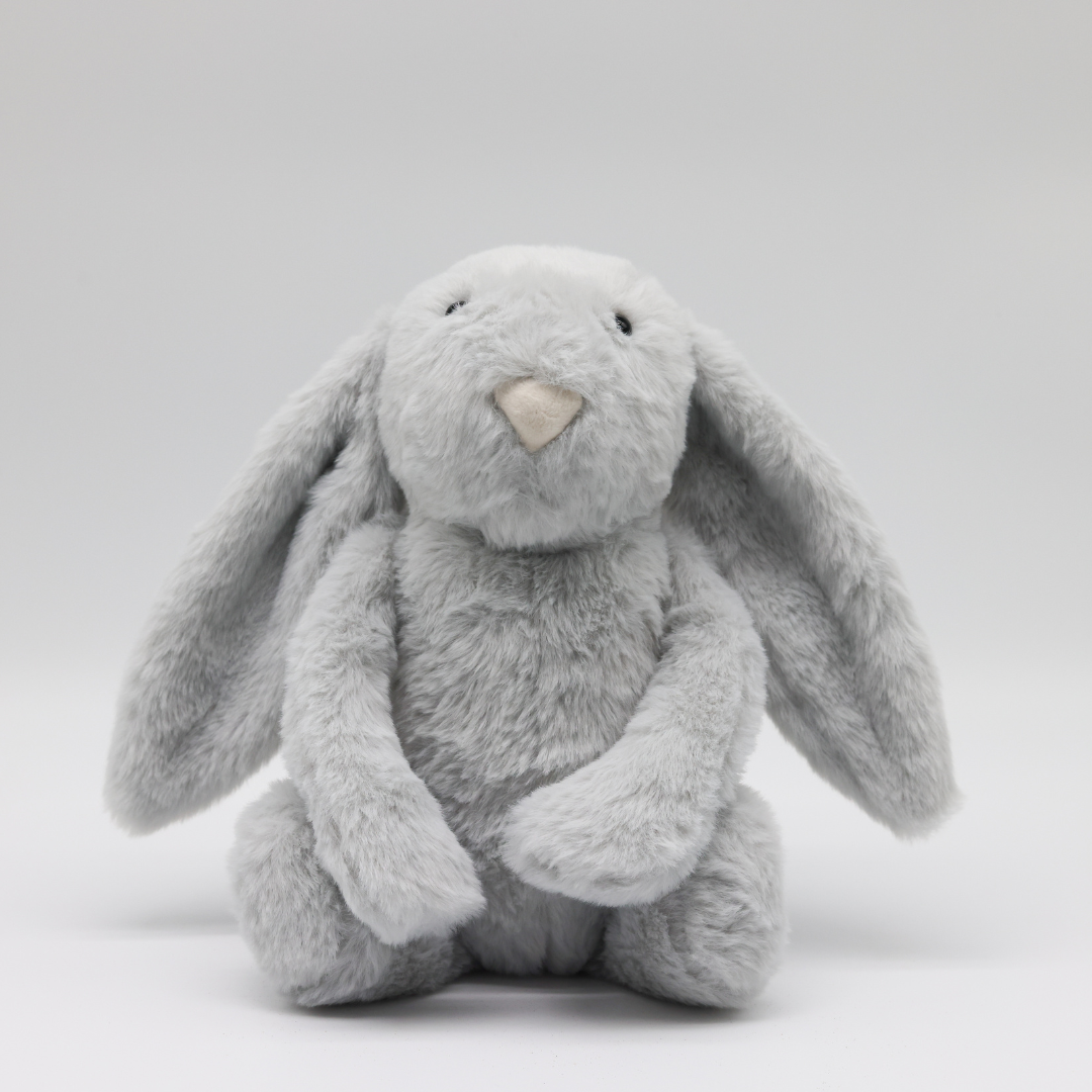 bunny soft toy grey