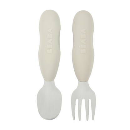 Beaba Set of 2 Stainless Steel Pre-Cutlery