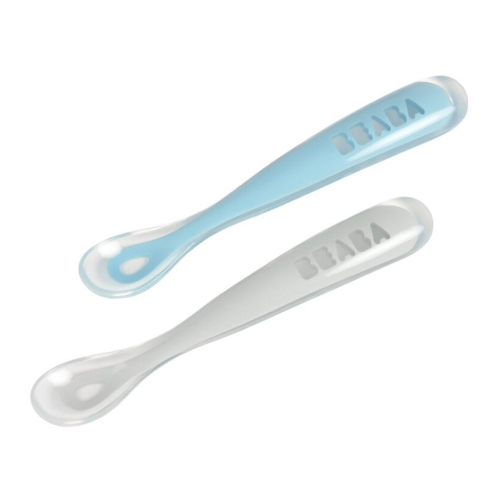 Beaba Silicone Spoon 1st Age Set Of 2 + Box