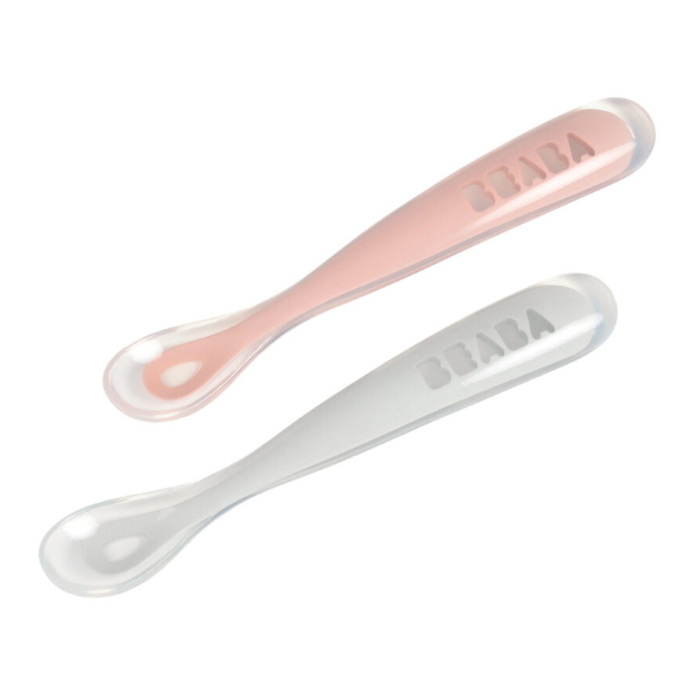 Beaba Silicone Spoon 1st Age Set Of 2 + Box