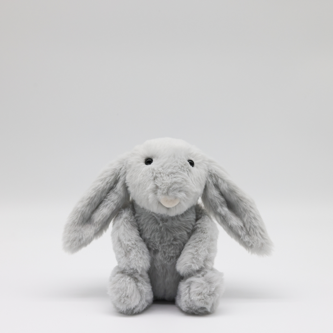 Sitting rabbit Soft Toy in gray color