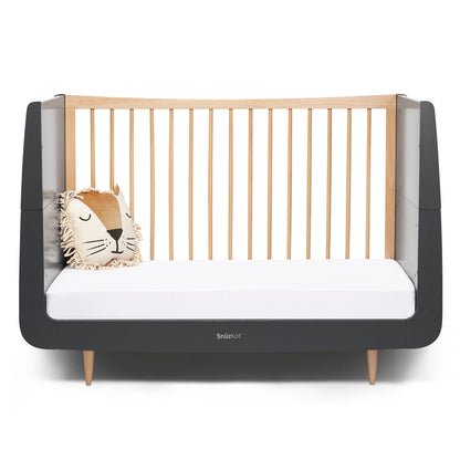 SnuzKot Skandi Cot Bed – Slate Natural