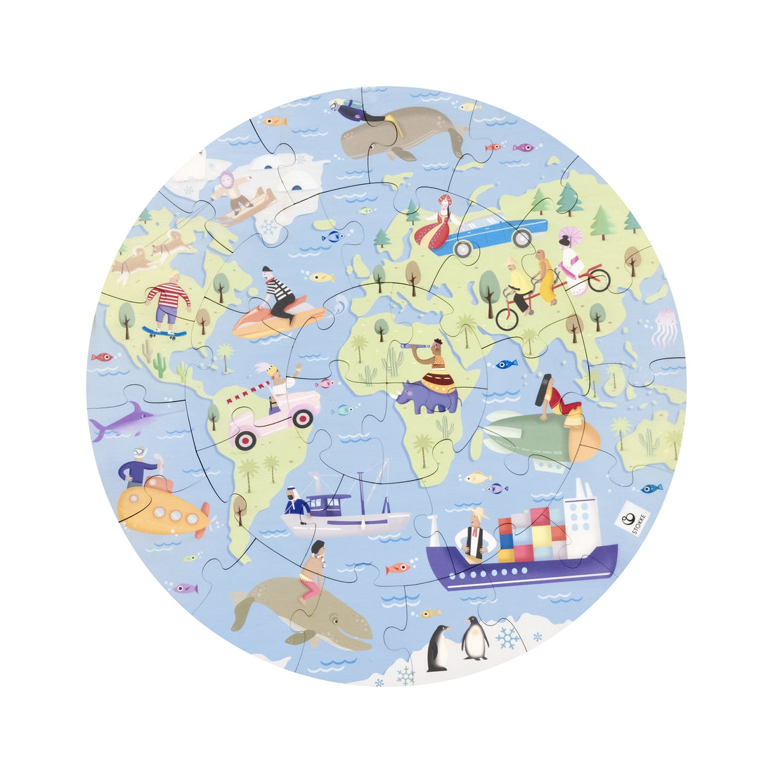 Stokke MuTable Puzzle V2 Around The World