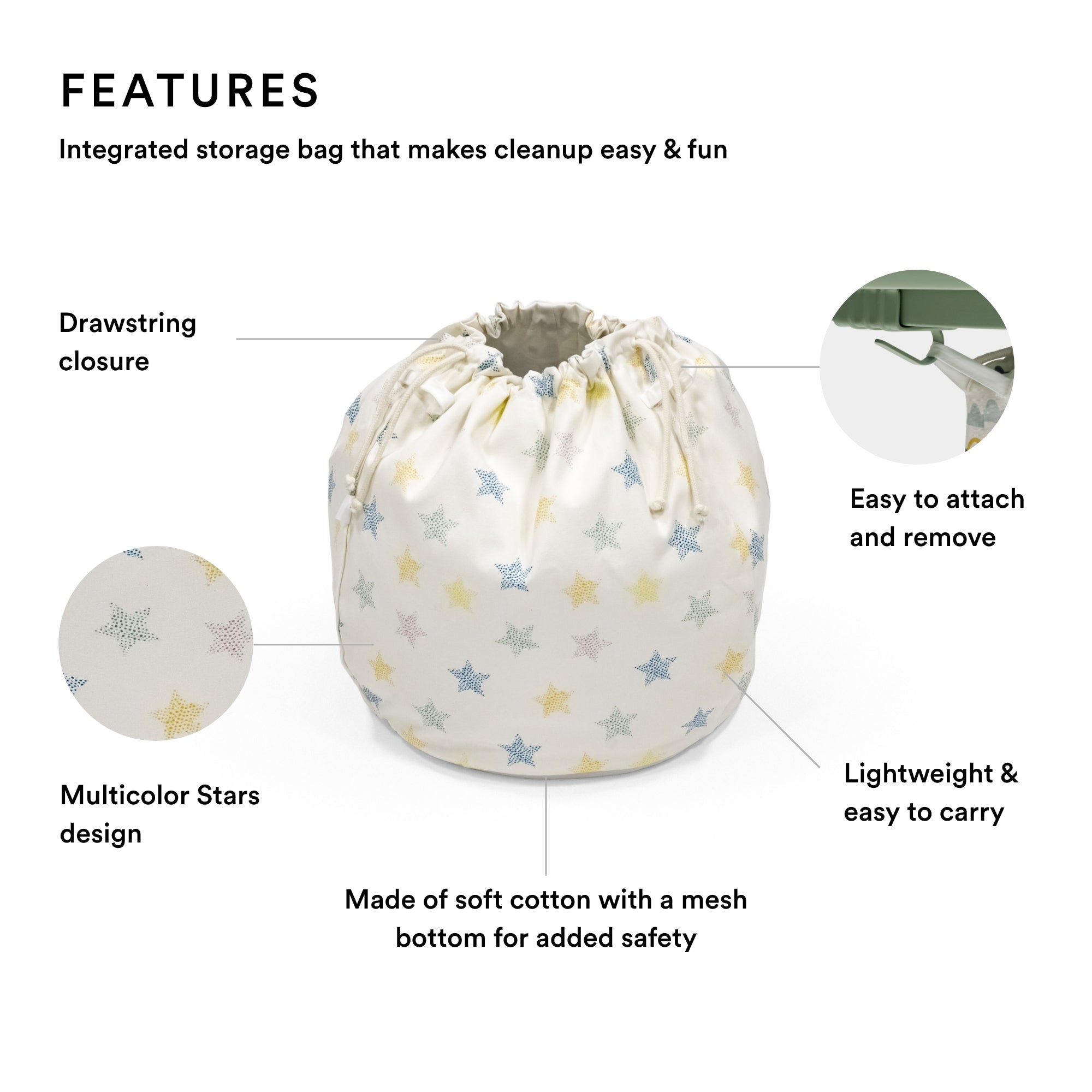 Stokke MuTable Storage Bag V2 Multicolor Stars