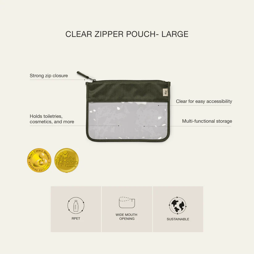 Citron 2024 Clear Zipper Pouch Large