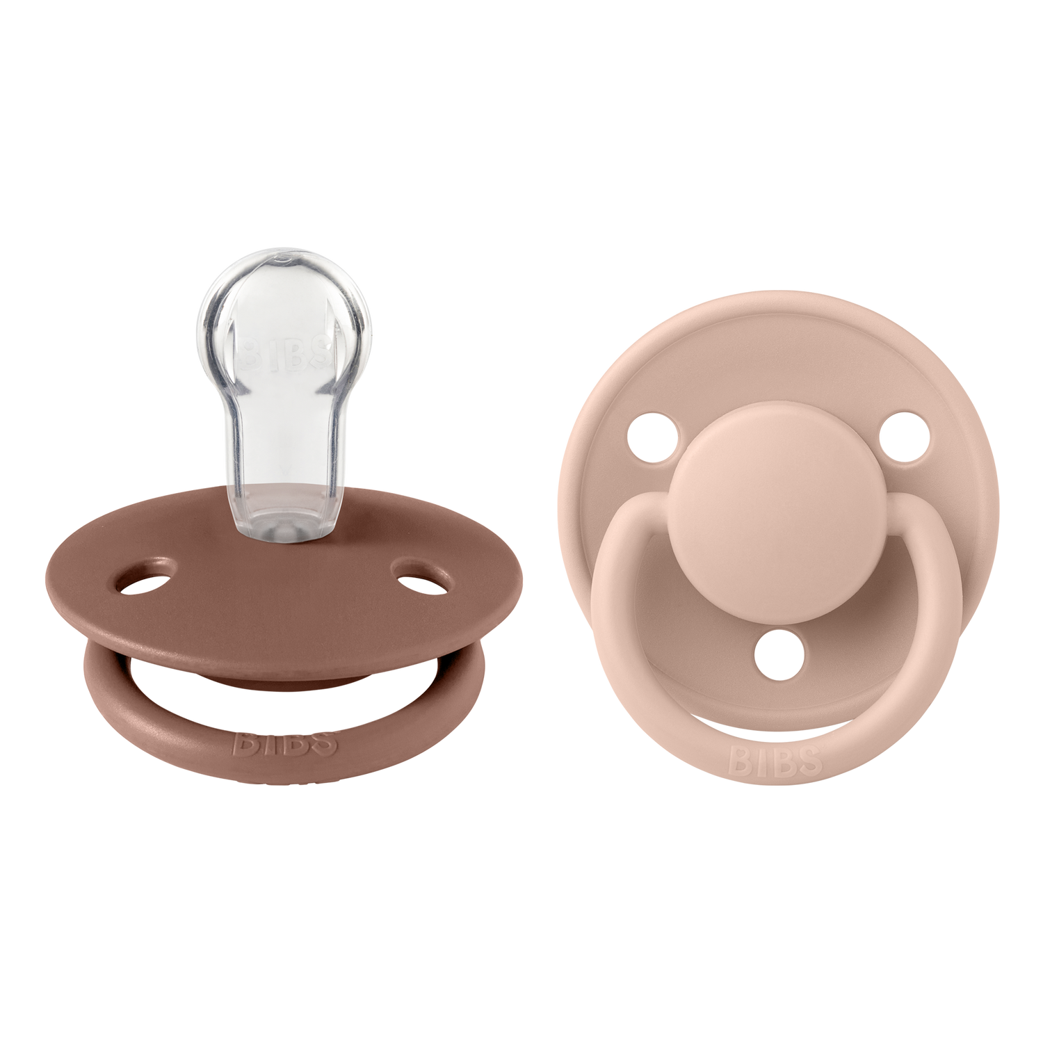 Bibs De Lux 2 Pack Silicone Onesize Woodchuck/Blush Color