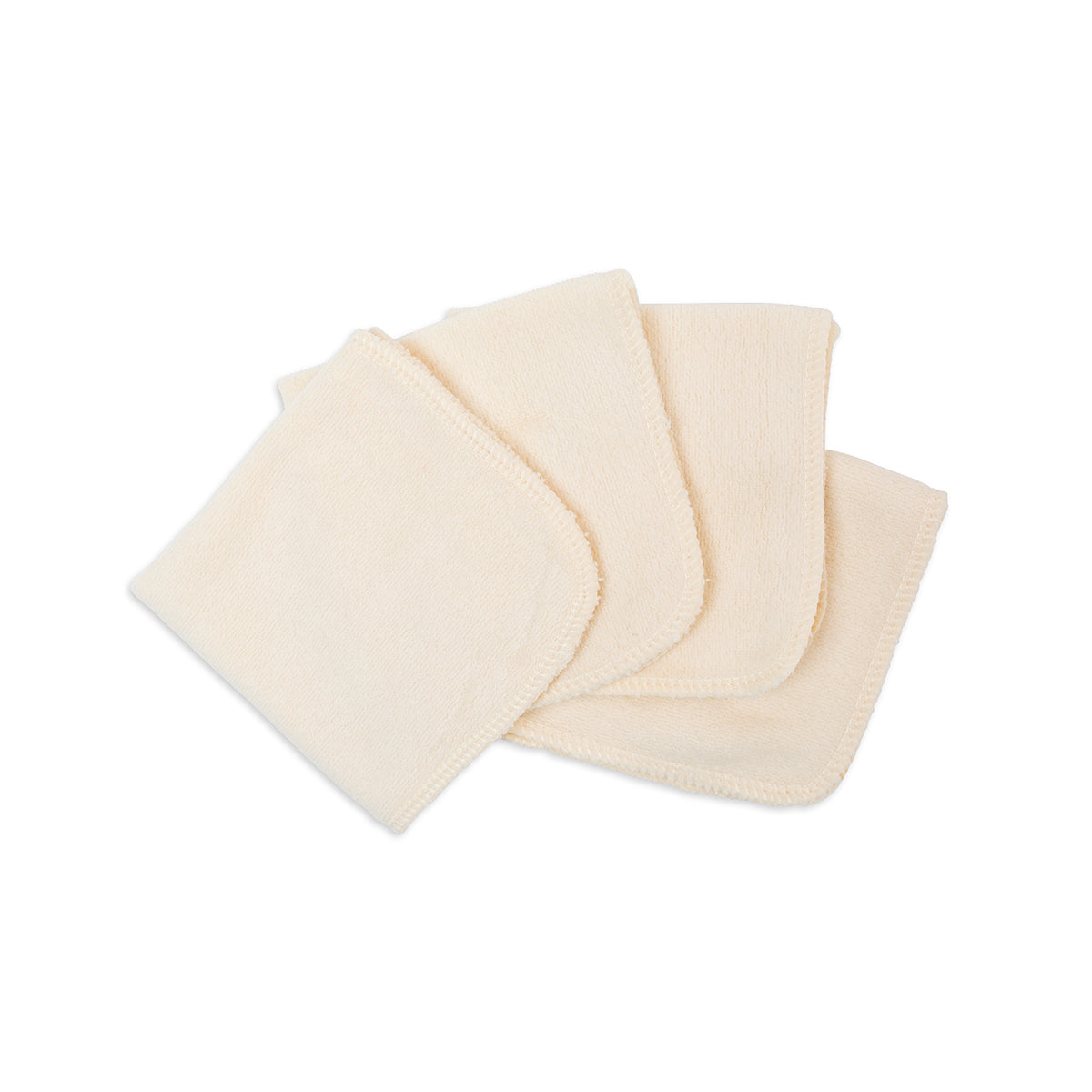 Lulujo Organic Cotton Face Cloths (4-Pack)