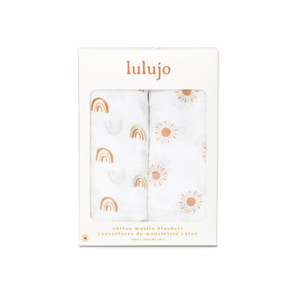 Lulujo 2-Pack Cotton Swaddles