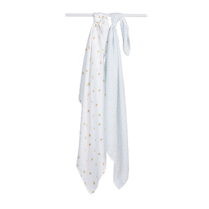 Lulujo 2-Pack Cotton Swaddles