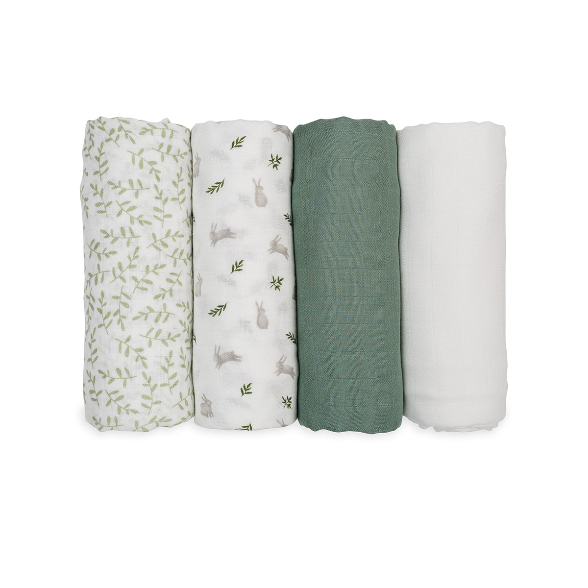 Lulujo 4-Pack Bamboo Muslin Swaddle Blankets