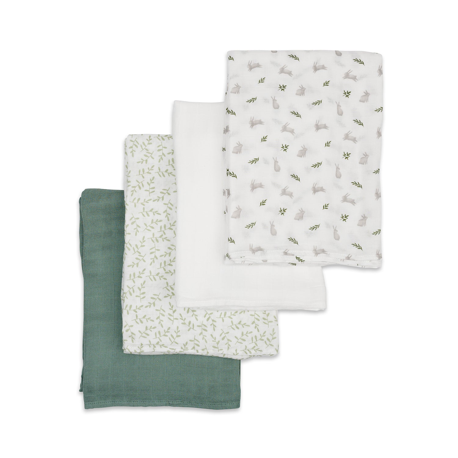 Lulujo 4-Pack Bamboo Muslin Swaddle Blankets